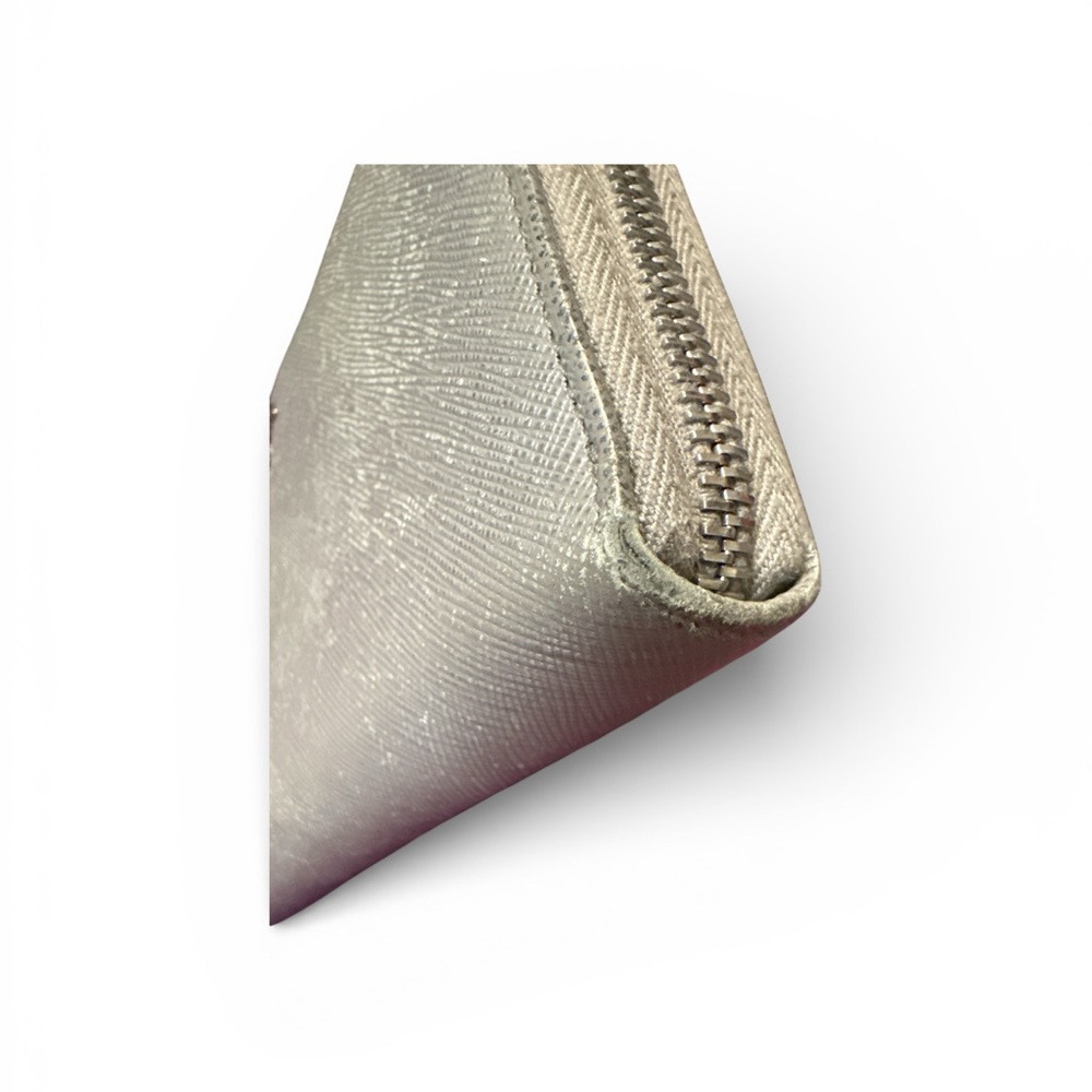 Prada Grey and Silver Women's Wallet - Picture 6 of 12
